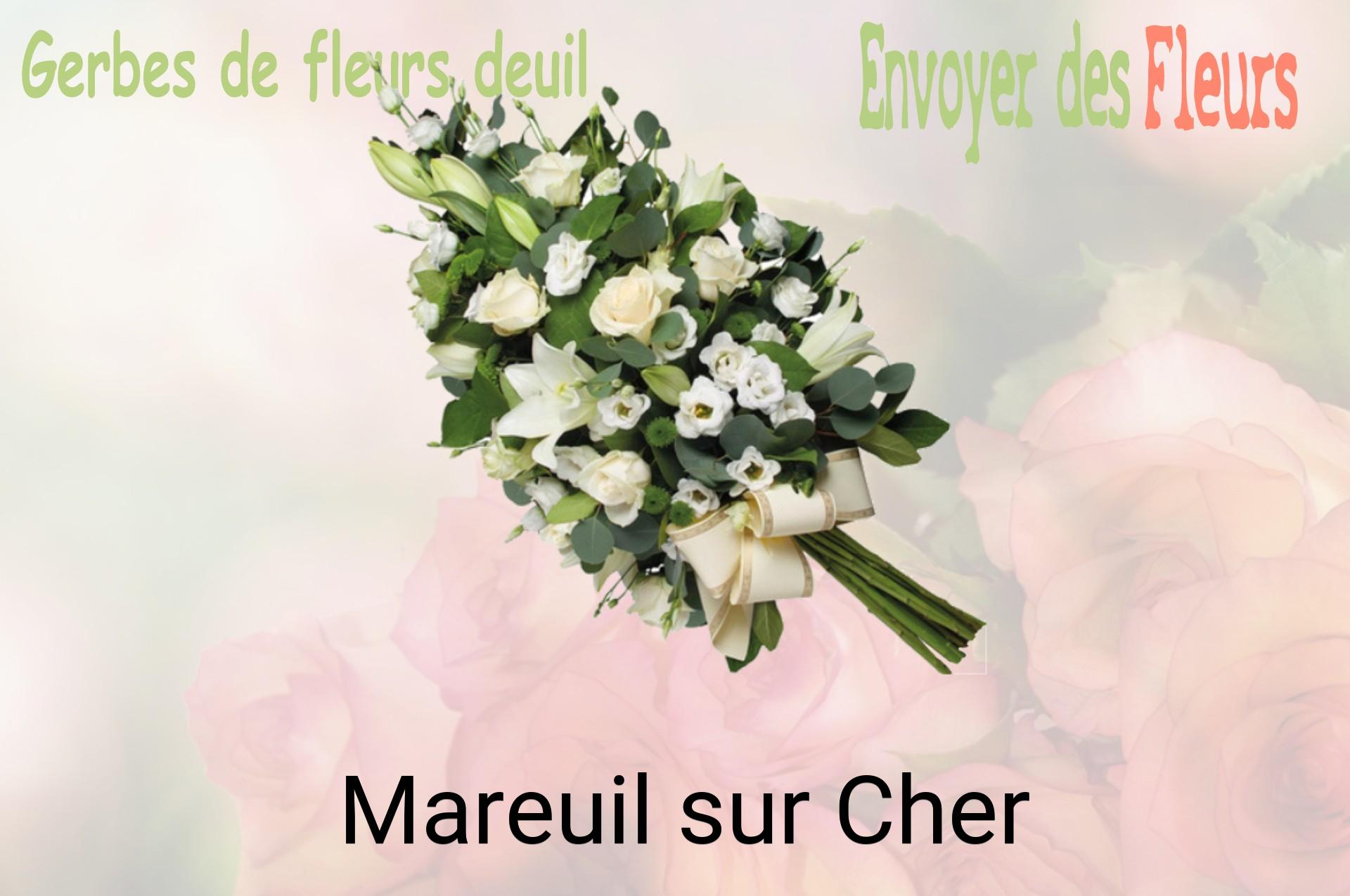 Gerbe de fleurs de deuil livrée à Mareuil-sur-Cher